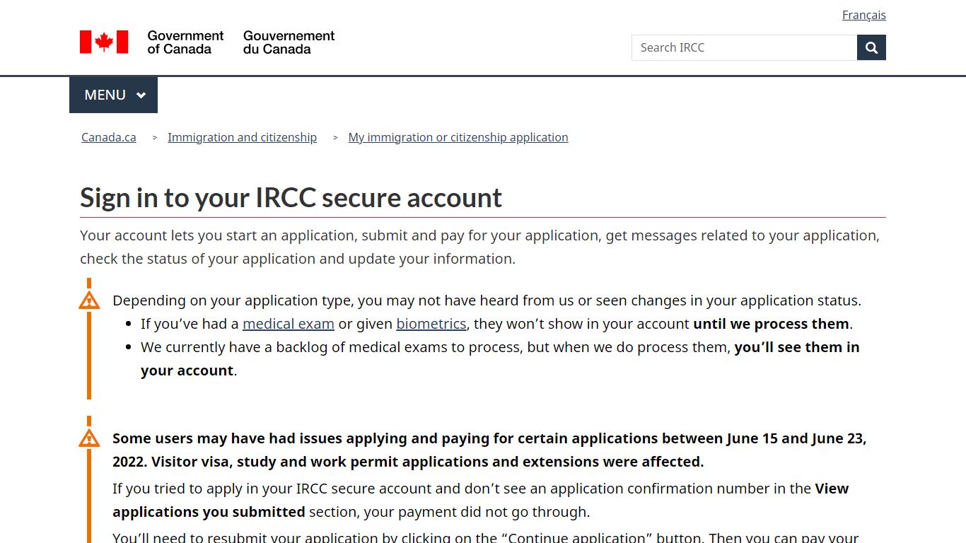 Sign in to your IRCC secure account - Canada.ca