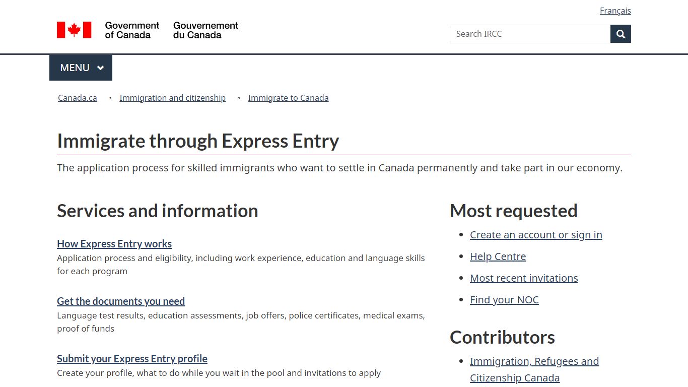 Immigrate through Express Entry - Canada.ca